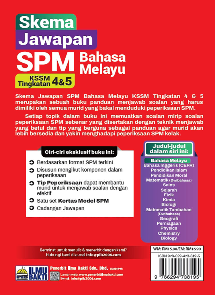 Skema Jawapan SPM Bahasa Melayu KSSM Tg 4&5