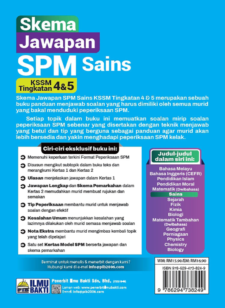 Skema Jawapan SPM Sains KSSM (Dwi) Tg 4&5