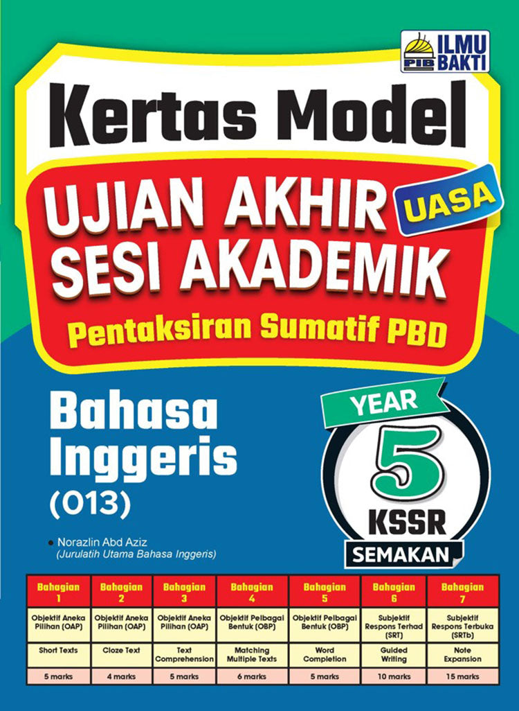 Kertas Model UASA Bahasa Inggeris KSSR Thn 5