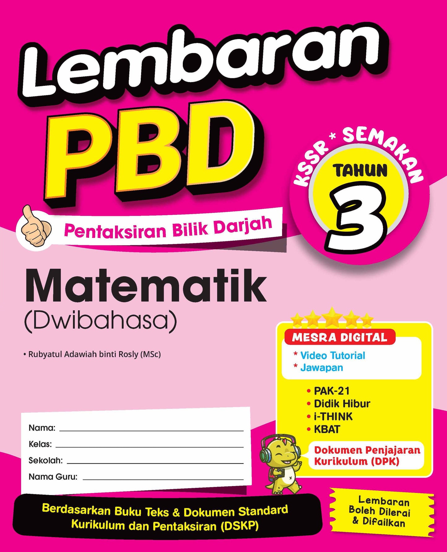 Lembaran PBD (2026) - Matematik (Dwi) Tahun 3