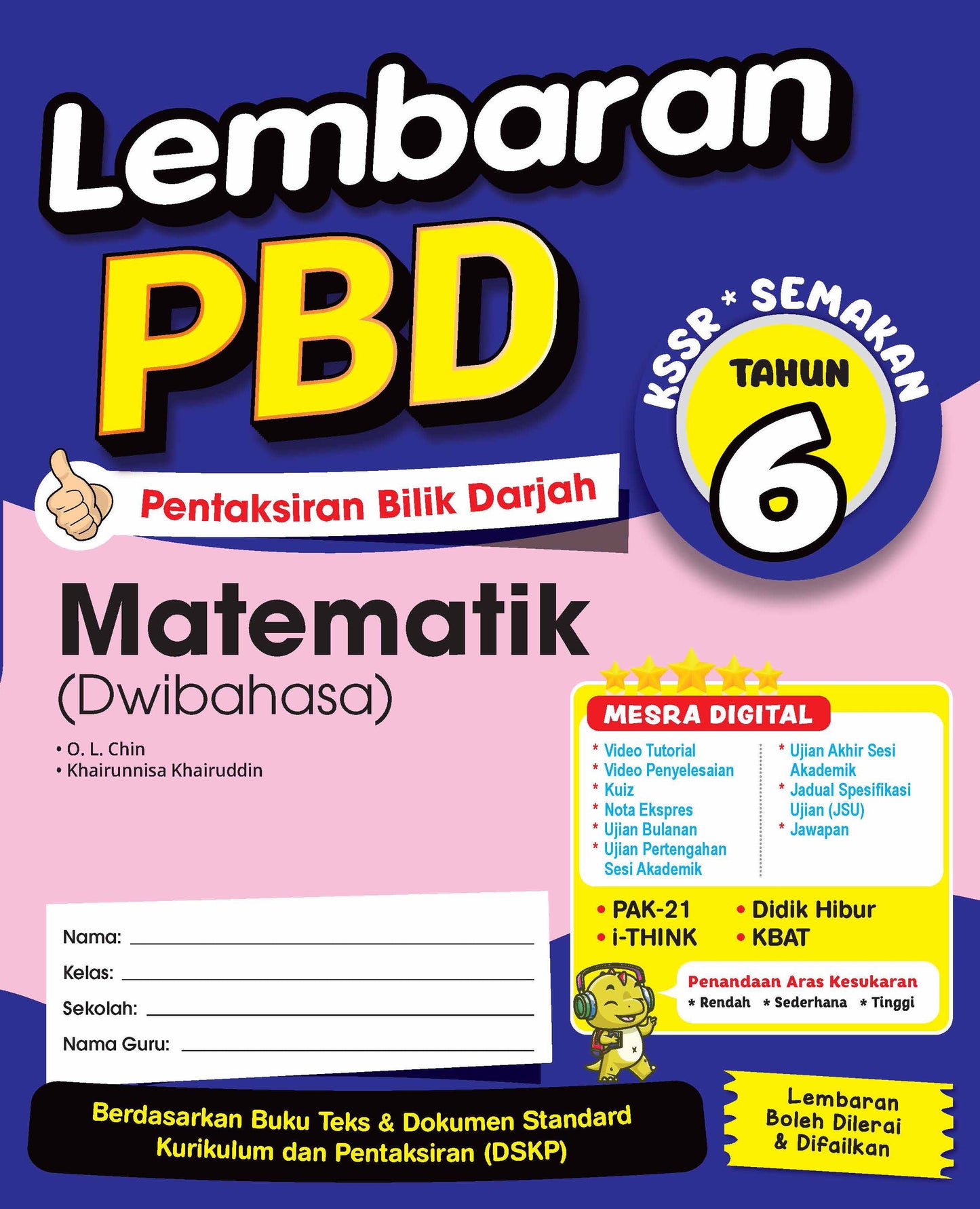 Lembaran PBD (2026) - Matematik (Dwi) Tahun 6