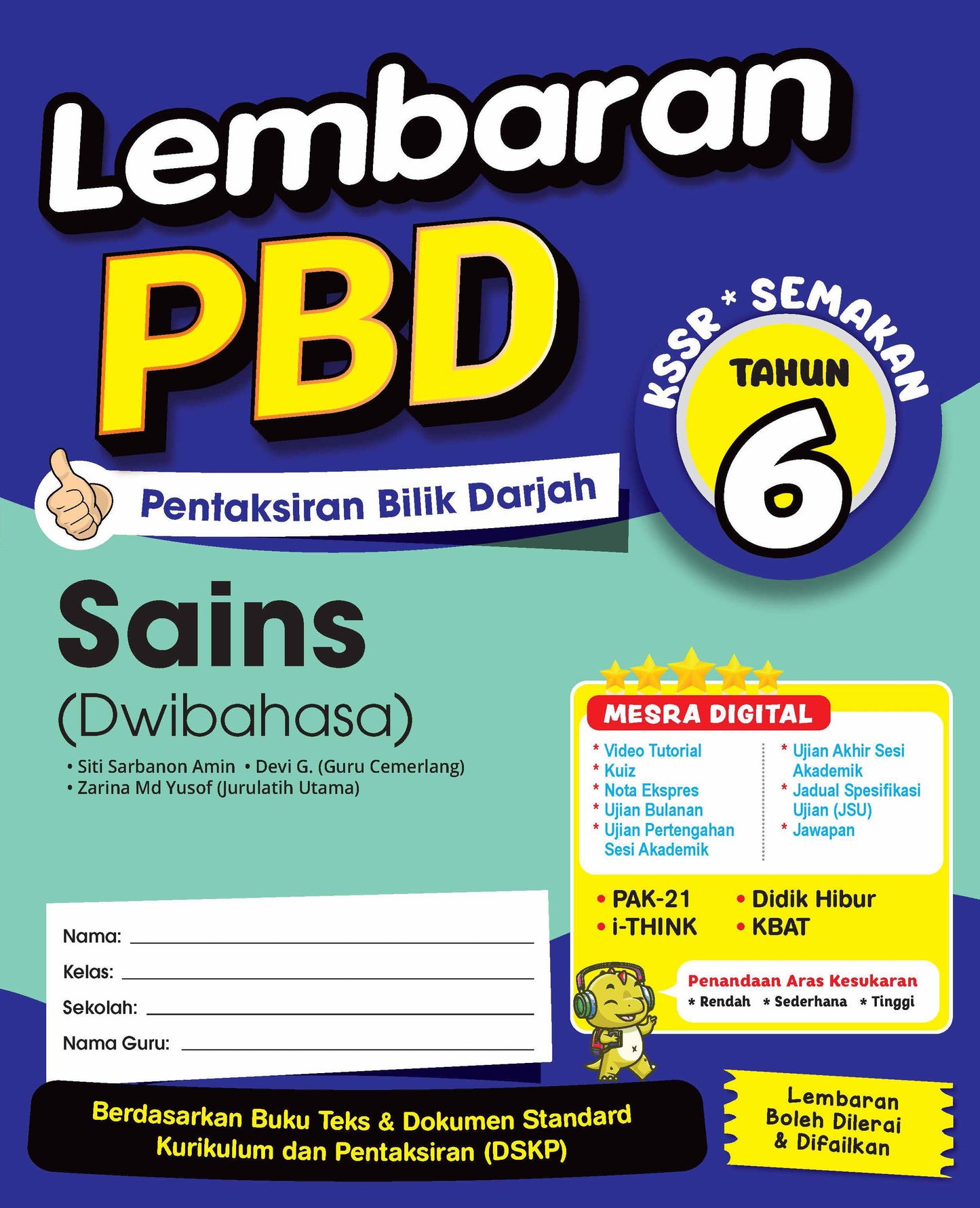 Lembaran PBD (2026) - Sains (Dwi) Tahun 6
