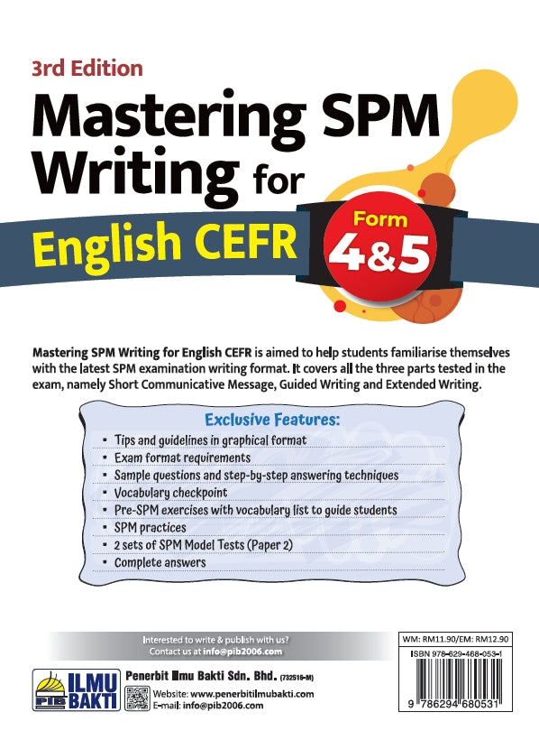 Mastering SPM Writing for English CEFR Form 4&5
