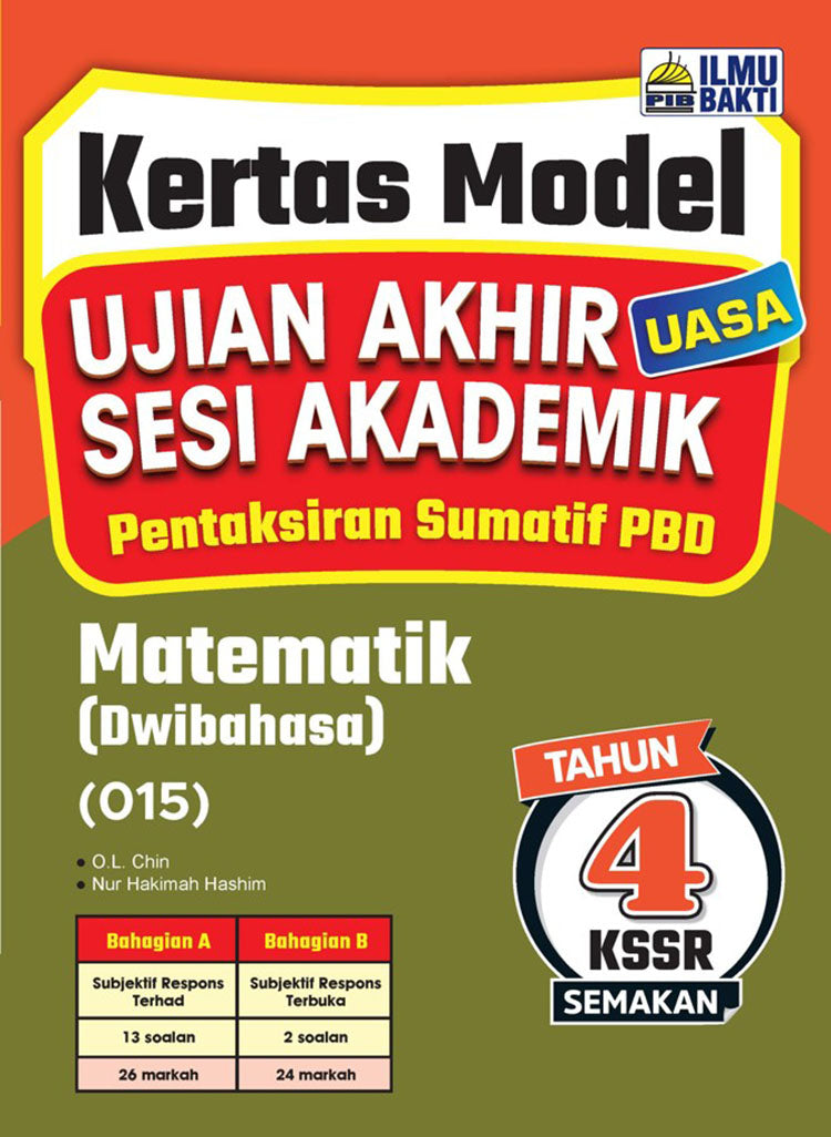 Kertas Model UASA Matematik KSSR (Dwi) Thn 4