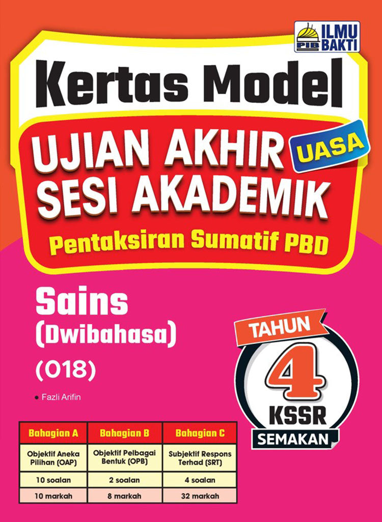 Kertas Model UASA Sains KSSR (Dwi) Thn 4