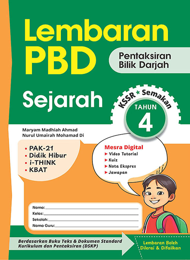 Lembaran PBD Sejarah Tahun 4