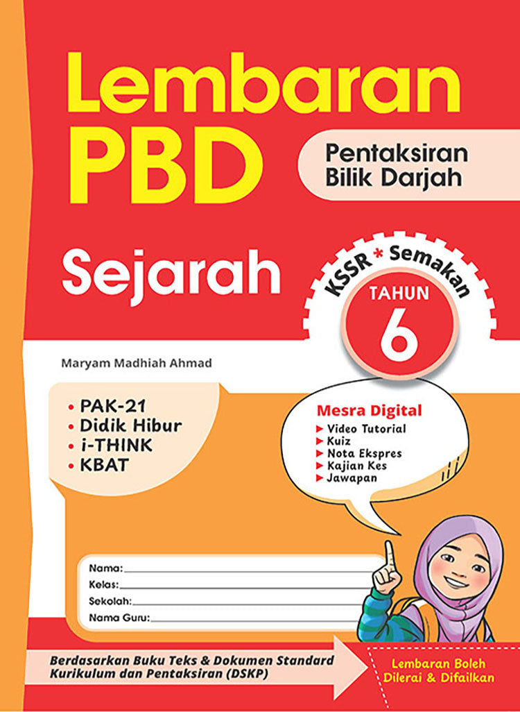 Lembaran PBD Sejarah Tahun 6
