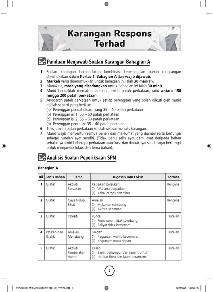 Penulisan Bahasa Melayu SPM (IMBacKUP) 2026
