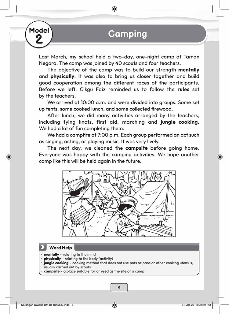 Model Karangan Dwibahasa Tahun 4, 5 & 6 [2026]