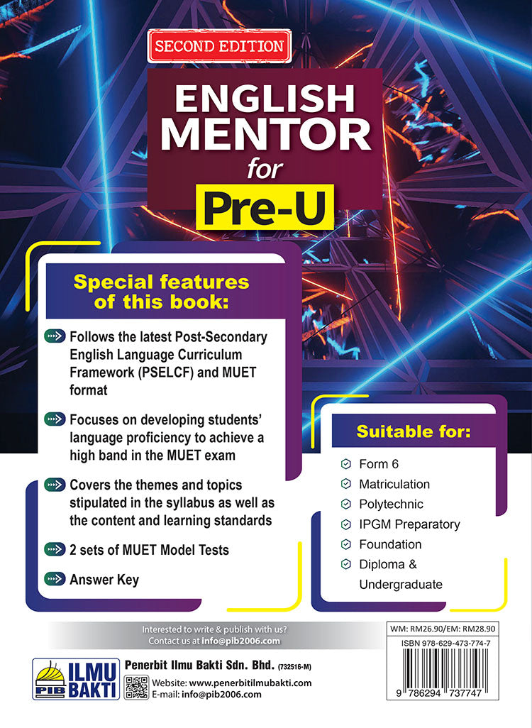 English Mentor for Pre-U [2025]