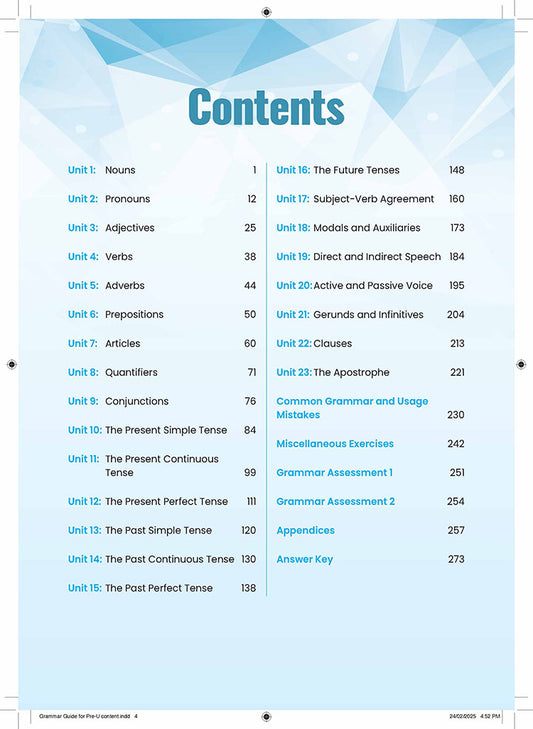 Grammar Guide for Pre-U [2025]