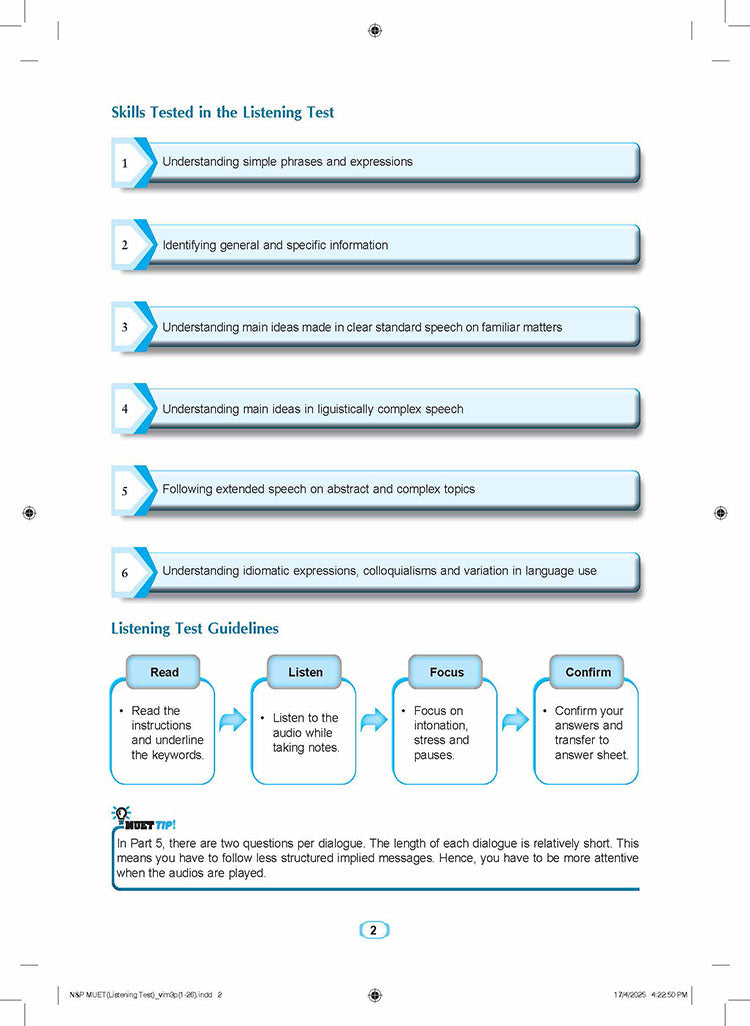 Notes & Practices MUET [2025]