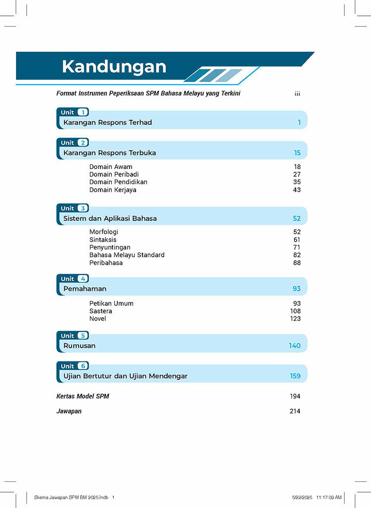 Skema Jawapan SPM Bahasa Melayu KSSM Tg 4&5