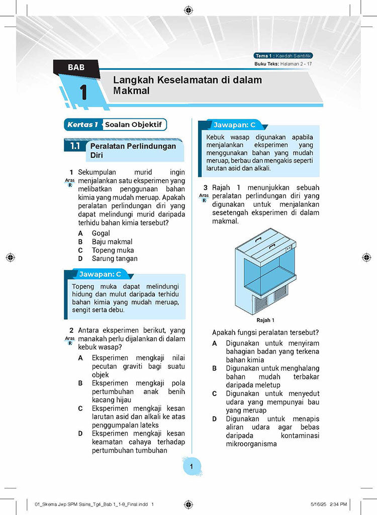 Skema Jawapan SPM Sains KSSM (Dwi) Tg 4&5