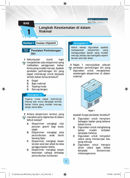 Skema Jawapan SPM Sains KSSM (Dwi) Tg 4&5
