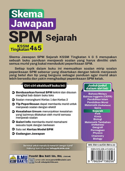 Skema Jawapan SPM Sejarah KSSM Tg 4&5