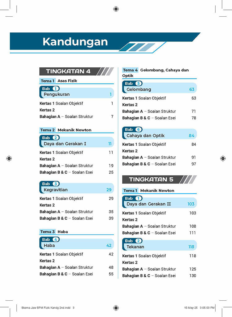 Skema Jawapan SPM Fizik KSSM Tg 4&5