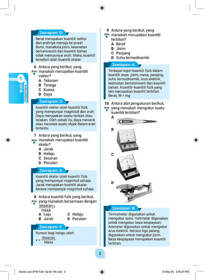 Skema Jawapan SPM Fizik KSSM Tg 4&5