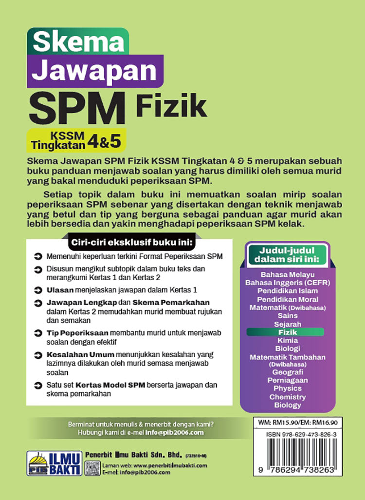 Skema Jawapan SPM Fizik KSSM Tg 4&5