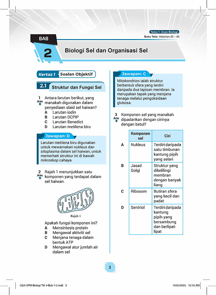 Skema Jawapan SPM Biologi  KSSM Tg 4&5