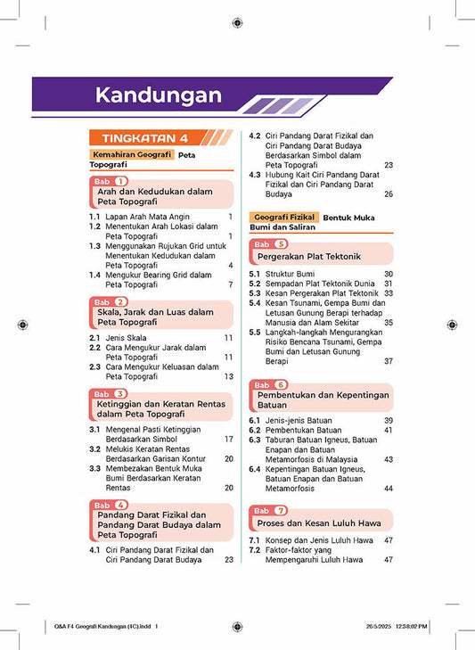 Skema Jawapan SPM Geografi KSSM Tg 4&5