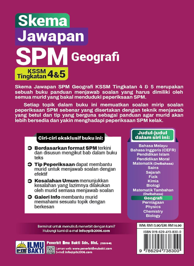 Skema Jawapan SPM Geografi KSSM Tg 4&5