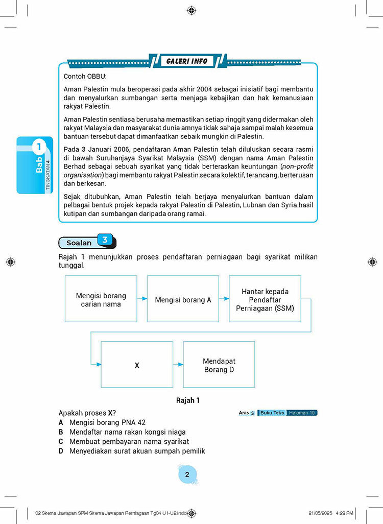 Skema Jawapan SPM Perniagaan KSSM Tg 4&5
