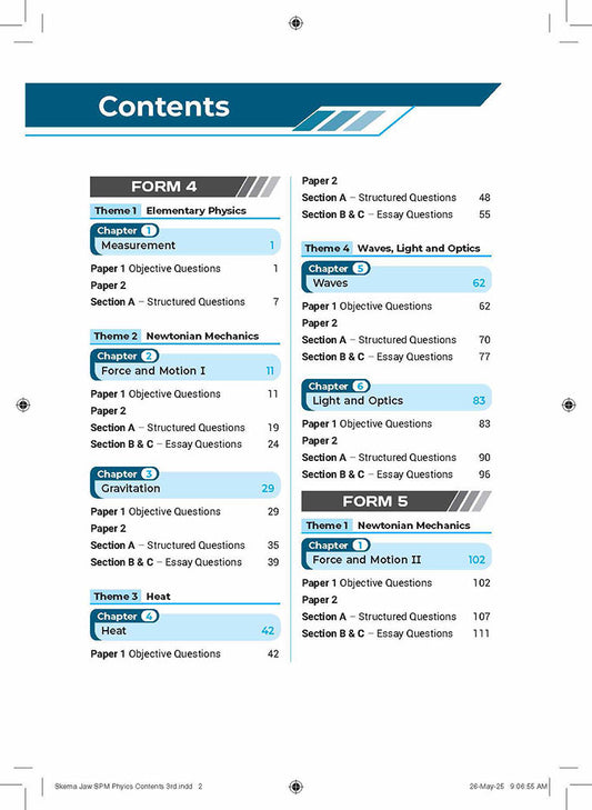 Skema Jawapan SPM Physics KSSM Form 4&5