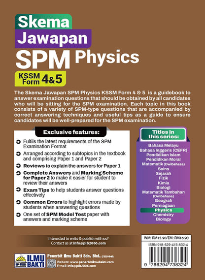 Skema Jawapan SPM Physics KSSM Form 4&5