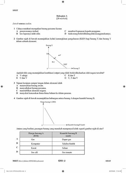 Skor A dalam STPM (Semester 1)