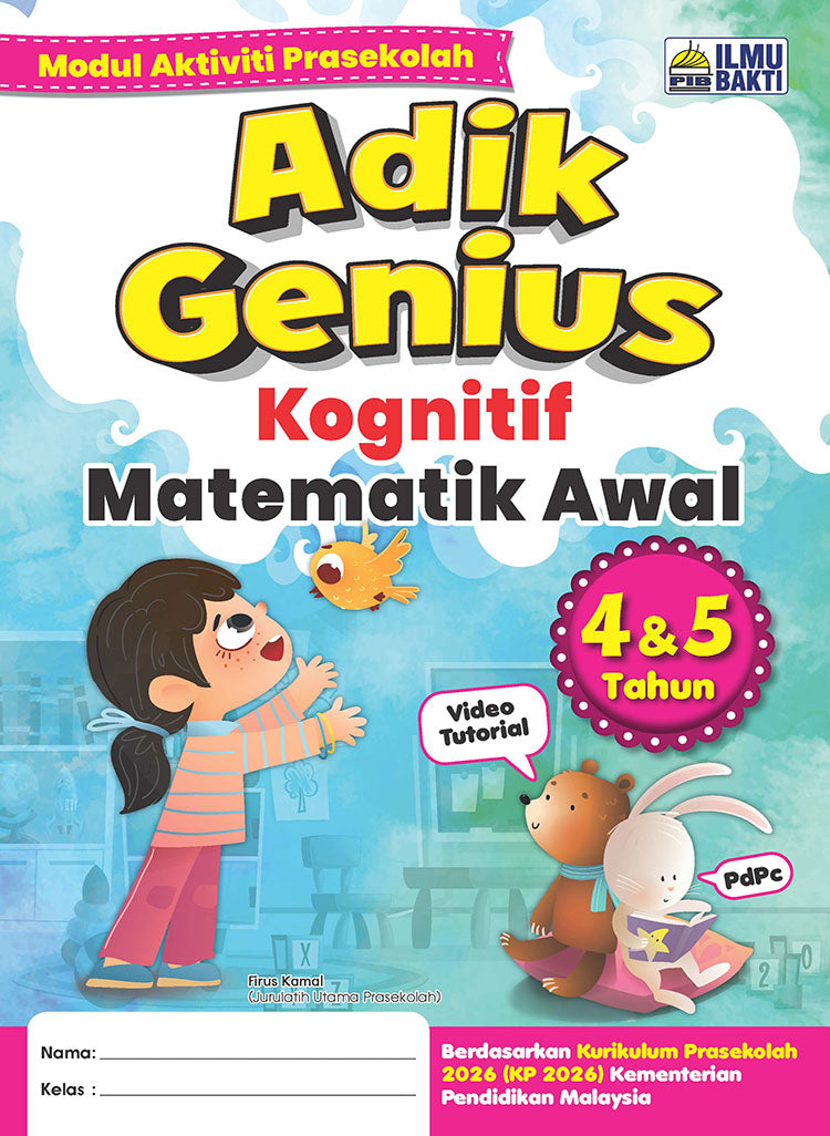 Adik Genius (2026) -  Kognitif Matematik Awal 4-5 Thn