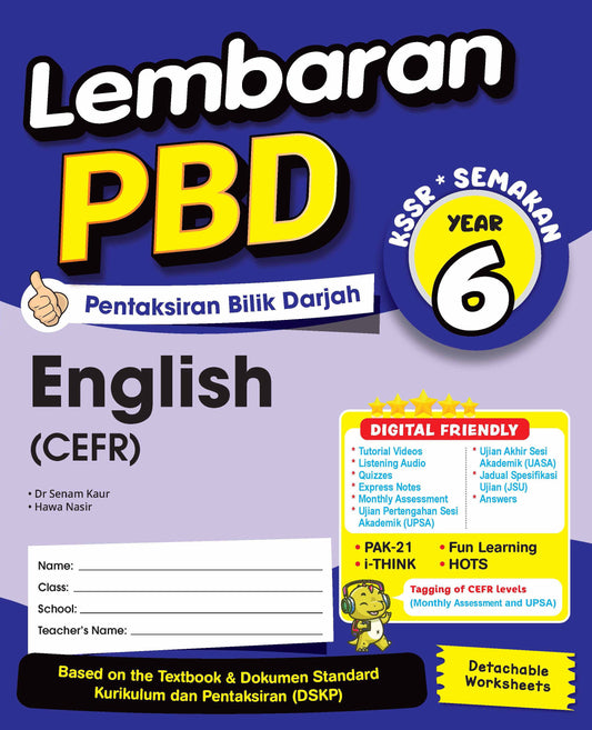 Lembaran PBD (2026) -  English CEFR Year 6