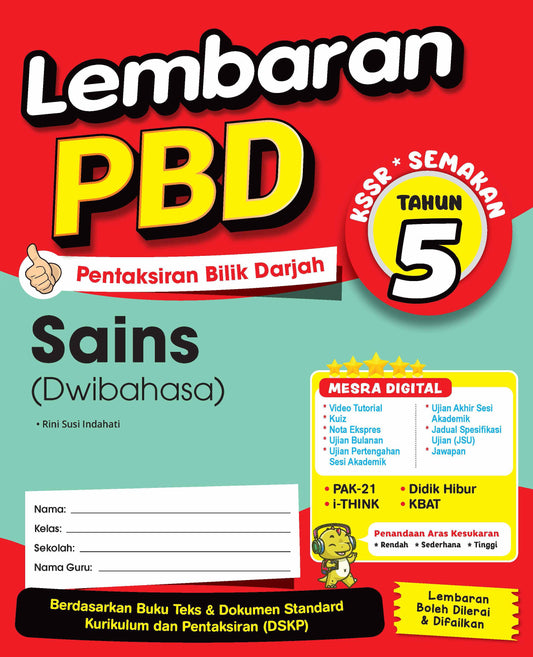 Lembaran PBD (2026) -  Sains (Dwi) Tahun 5