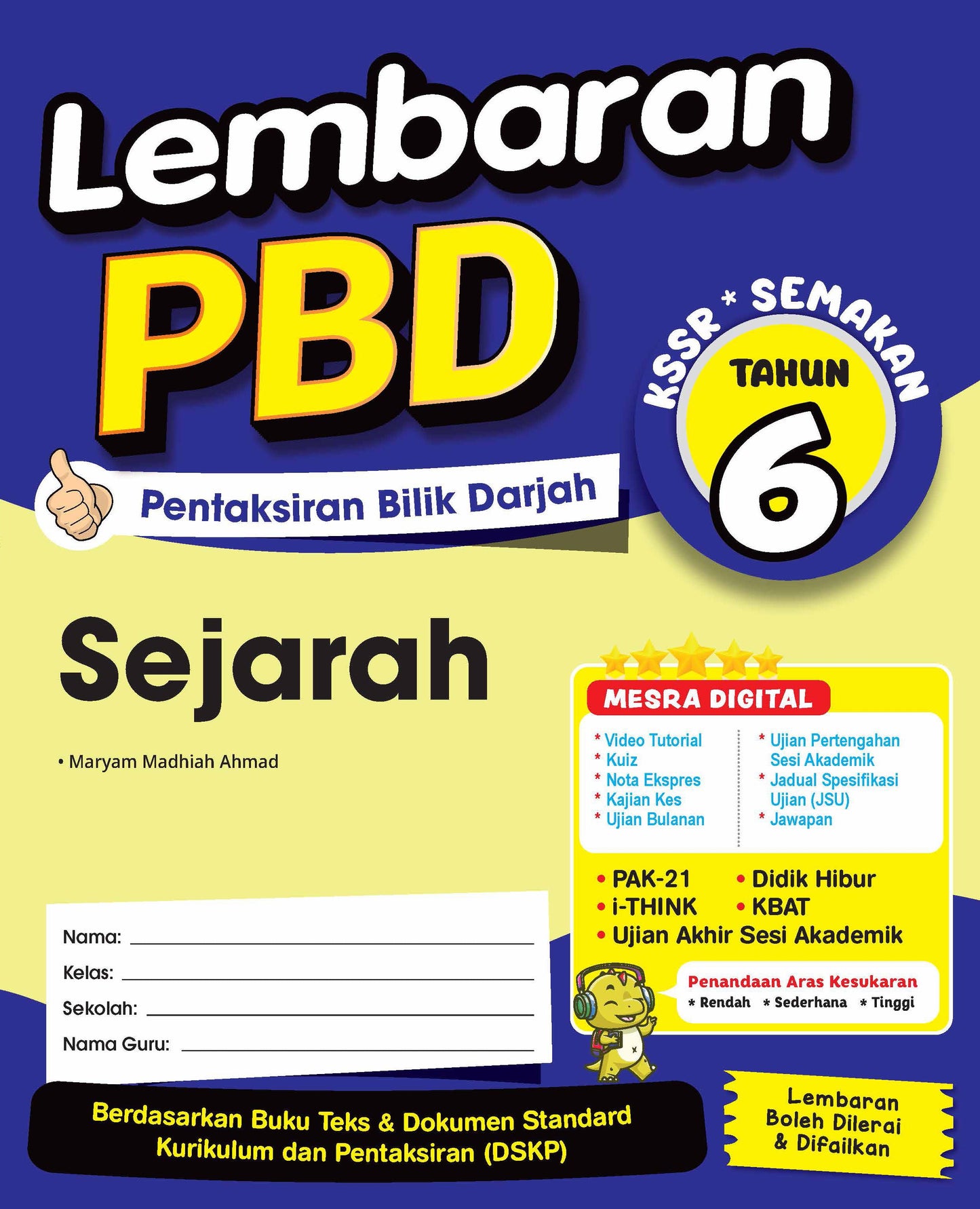 Lembaran PBD (2026) -  Sejarah Tahun 6
