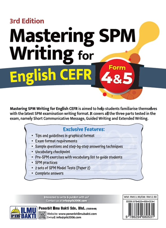Mastering SPM Writing for English CEFR Form 4&5