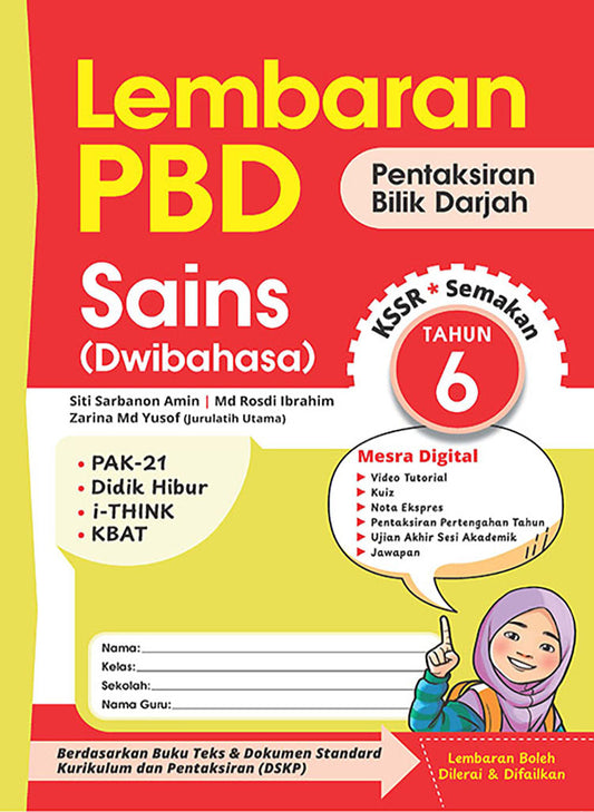Lembaran PBD Sains (Dwi) Tahun 6