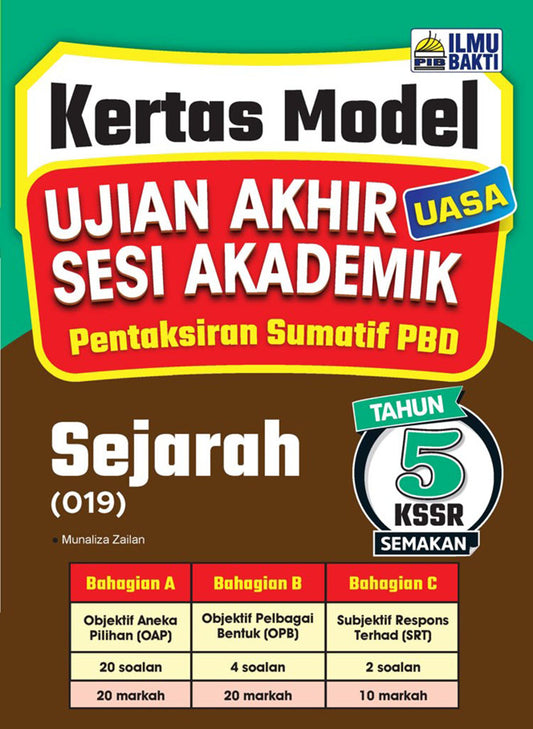 Kertas Model UASA Sejarah KSSR Thn 5