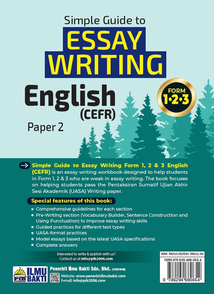 Simple Write Form Simple Guide to Essay Writing Form 1, 2 & 3 English (CEFR) – Penerbit ...